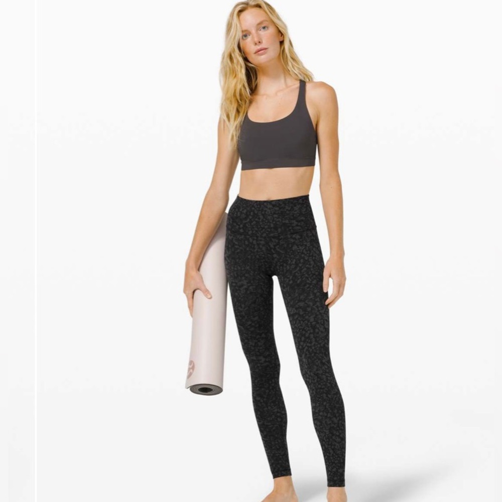 Lululemon High Rise Nulu Leggings in Formation Camo Deep Coal Multi, Size 2